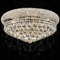 50cm breite Unterputz-Decken leuchte luxuriöse Kristall beleuchtung Gold Silber Chrom Licht für Heim textilien Großhandel