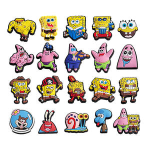 Personalizzato popolare cartone animato <span class=keywords><strong>SpongeBob</strong></span> SquarePants Pvc decorazione di scarpe alla moda <span class=keywords><strong>SpongeBob</strong></span> SquarePants fascino scarpe - Product Image 2