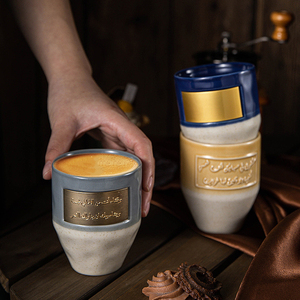 Custom Arabic Coffee Cup Middle East Style Ceramic Tea Cup Latte Art Cups - Product Image 2