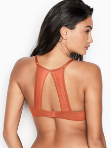 Reggiseno YUNCHI da donna ultra sottile a coppa 3/4 in pizzo sexy con ferretto e slip perizoma traspirante con logo in vita per l'estate - Product Image 3