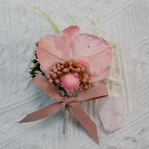 Stile foresta fiore conservato sposo e sposa sposa Mini Bouquet risvolto fiore per decorazioni per conferenze ed eventi