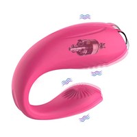 STELLAR PATH Damen U-förmiger Slip-Vibrator aus Silikon + ABS-Material mit Anpassbarer Frequenz, Spermizidfrei für Vibration