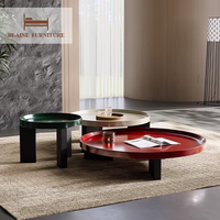 BLAINE élégant italien vente en gros personnalisé chambre Table basse ronde combinaison moderne meubles de salon dans la porte Table d'appoint