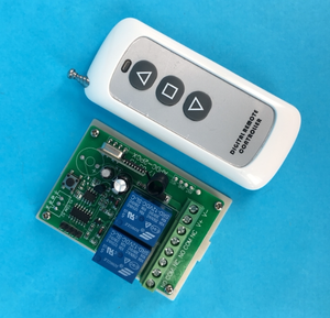Learning Type 2-Channel <b>Controller</b> <b>Wireless</b> Remote Control <b>Switch</b> 12V 24V Motor Forward Reverse - Product Image 1