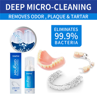 Mousse nettoyante dentaire Smile Find pour aligneurs transparents, prothèses et gouttières – Élimine les bactéries et blanchit les dents