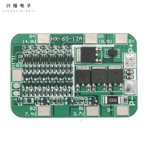 HX-6S-12A 6S แบตเตอรี่ลิเธียมบอร์ดป้องกัน BMS สำหรับ 18650 เครื่องมือให้แสงสว่างพลังงานแสงอาทิตย์ - Product Image 3