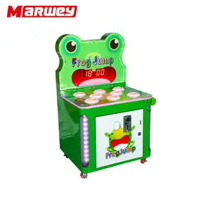 Produk baru anak-anak dioperasikan koin Game Hit The Frog Hammer mesin anak-anak palu pukul Frog Arcade Whack A Mole mesin permainan