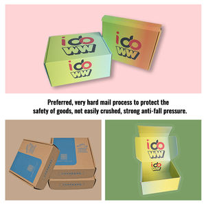 Venta al por mayor de autosellado Stick Carton Tear Off Zipper Pack cajas de cartón 3M cinta corrugada caja de correo personalizada con tira de rasgado - Product Image 4