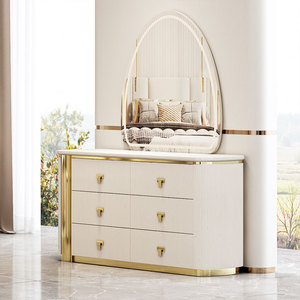 <span class=keywords><strong>Ensemble</strong></span> Complet <span class=keywords><strong>de</strong></span> Meubles <span class=keywords><strong>de</strong></span> <span class=keywords><strong>Chambre</strong></span> <span class=keywords><strong>de</strong></span> Luxe Moderne <span class=keywords><strong>Blanc</strong></span>, Lit King Size avec Cadre en Bois et Rembourrage en Cuir pour <span class=keywords><strong>Chambre</strong></span> <span class=keywords><strong>à</strong></span> <span class=keywords><strong>Coucher</strong></span> - Product Image 6