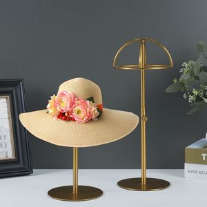 ขาตั้งโชว์หมวกสแตนเลสจากผู้ผลิต, ขาตั้งโชว์หมวกแบบปรับได้สำหรับวางบนเคาน์เตอร์, ขาตั้งหมวก 3 มิติสำหรับตกแต่งภายใน - Product Image 1