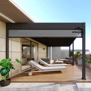 Pergola bioclimatique moderne en aluminium Airfunoutdoor avec finition thermolaquée, design écologique, résistante aux rongeurs - Product Image 1