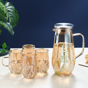 Bình Đựng Nước Thủy Tinh Chịu Nhiệt 3000Ml, Bình Có Nắp Và Vòi Cho Máy Rửa Chén, Đồ Uống Bằng Thủy Tinh Borosilicate - Product Image 3