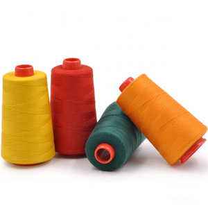 <span class=keywords><strong>Fil</strong></span> à coudre ignifuge ignifuge résistant au feu de broderie de fibre d'aramide de sécurité de haute résistance pour faire le tissu de FR - Product Image 1