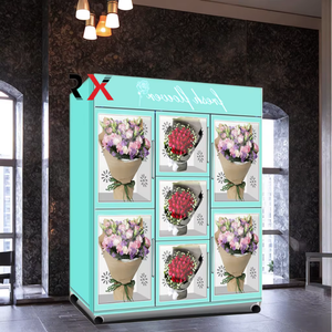ตู้ขายดอกไม้อัตโนมัติสีดำตู้เย็นดอกไม้สดดอกไม้ - Product Image 2