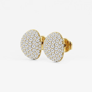 Élégantes boucles d'oreilles à trois pierres en diamant de laboratoire rond de 1,5 carat avec éclat brillant, bijoux de luxe éthiques pour femmes - Product Image 6