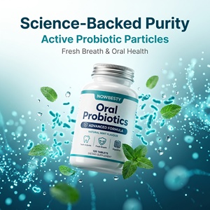 Integratore Probiotico Orale 120 Compresse Menta Naturale per Denti, Gengive, Alito Fresco e Salute Digestiva Cura Orale Quotidiana OEM - Product Image 2