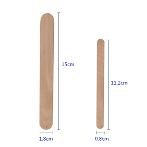 Bâtonnets de <span class=keywords><strong>cire</strong></span> en bois de 6 pouces et 15cm pour le corps, le visage et les jambes, bikini, sourcils, lèvres, nez, épilateur, spatule pour épilation - Product Image 2