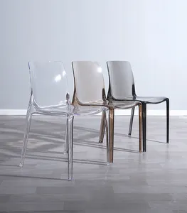 Прозрачные современные стулья, акриловая пластиковая мебель, обеденный письменный стол, стул для гостиной, спальни, декоративные боковые стулья