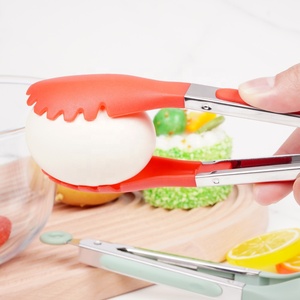 <span class=keywords><strong>Pince</strong></span> de cuisine en acier inoxydable en forme de dumpling, petite quantité minimale de commande, avec poignée confortable en nylon pour la cuisine domestique et la restauration - Product Image 6