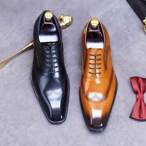 Zapatos y botas para hombre - Botines de vestir con cremallera y diseño inglés en cuero genuino - Zapatos de cuero genuino para hombre - Product Image 4