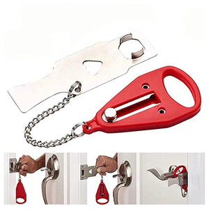 <b>Portable</b> <b>Door</b> <b>Lock</b> Double Hole Security <b>Door</b> Locker Safety Latch Metal <b>Lock</b> Home Room Hotel Anti Theft Security <b>Lock</b> - Product Image 4