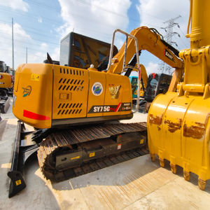 Livraison mondiale, excavatrice d'occasion SANY SY75C, 7 tonnes, excavatrice hydraulique sur chenilles d'occasion, SY60C SY95C, haute qualité - Product Image 1