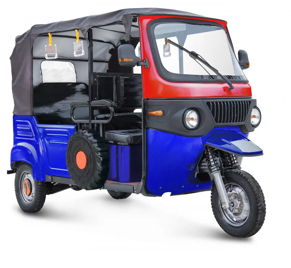 Pemasok pabrik untuk sepeda roda tiga penumpang listrik otomatis dan becak otomatis