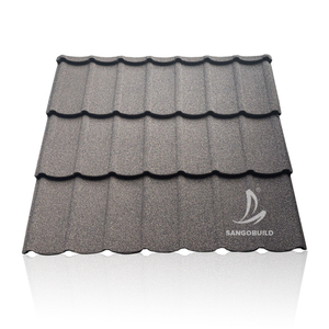 Systèmes de toiture en aluminium et zinc revêtus de pierre de couleur noire et rouge pour l'Afrique de l'Ouest, la <span class=keywords><strong>Gambie</strong></span>, le Libéria et le Nigéria - Product Image 4