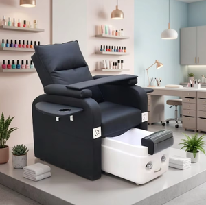 Fauteuil de massage européen pour manucure et pédicure, salon de manucure, massage complet du corps, spa pour les pieds en céramique de verre électrique sans tuyau - Product Image 1