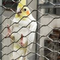 Grillage en acier inoxydable léger sur mesure de 1.2mm 1.5mm 2.0mm trou de 25*25mm pour les cages à oiseaux grillage de volière