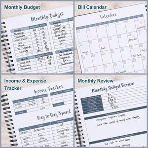 LABON Factory Price Monthly Financial Budget Planner Custom (undated) with 12 Pockets <strong>Diary</strong> Pu Leather Eco- Friendly Paper <strong>BP</strong>-02 - Product Image 6