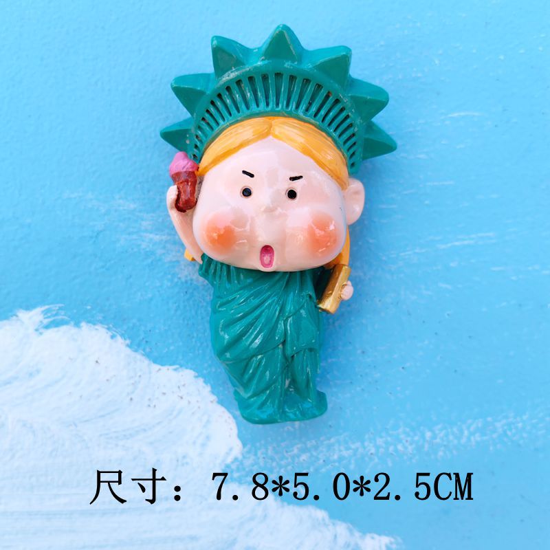 The Statue of Liberty with a pouty face