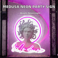 Enseignes néon LED Medusa pour mariages, maisons, bureaux, centres commerciaux, magasins, bars, entreprises et hôtels - Alimentation CA, décoration de fête et cadeaux