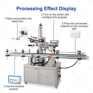 Machine d'étiquetage automatique professionnelle OCEAN pour baume à lèvres à taxe plate, applicateur d'étiquettes pour flacons de 10 ml pour sac - Product Image 3
