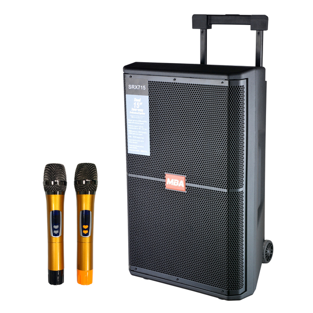 MB-715 Sound 15 Inch Bluotooth Powered Portable PA Party Speaker With Supper Bass