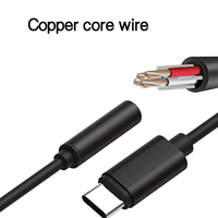 Puerto adaptador macho USB C tipo C a conector de Cable de Audio auxiliar hembra de 3,5mm que funciona con auriculares altavoces