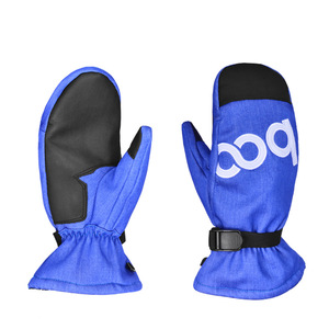 Ski <b>Gloves</b> Denim Rose Red PU Leather Unisex Adult Outdoor Sports Winter <b>Warm</b> Water Resistant - Product Image 1