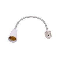 E27 Vis Support de lampe universel Adaptateur d'extension Conversion Led Ampoule à économie d'énergie Support de tube flexible Plastique 110-240V