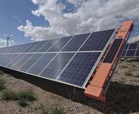 Robot de nettoyage de panneaux solaires automatique, efficace, flexible et équipement de nettoyage solaire automatique