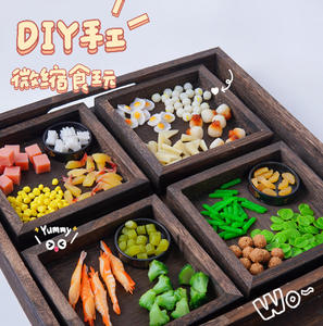 Fait à la main Miniature PVC Playhouse escargot poudre marmite oeufs pochés bricolage maïs légumes matière plastique accessoires pour enfants - Product Image 1