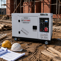 JET POWER JDE9500SE Tragbarer Leiser Dieselgenerator mit Autostart Luftgekühlt 230V/400V 5kVA-15kVA