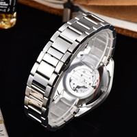 Últimos Relojes de Pulsera Mecánicos Automáticos de Aviador para Hombre Personalizados con Logo, Cronógrafo Plateado Resistente al Agua