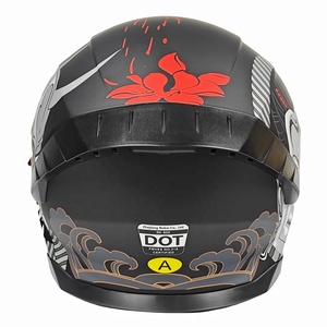 Nuevo Casco de Motocicleta Predator Integral con Gráficos de Velocímetro Inspirados en la Tecnología, Material ABS, Visores Dobles, para Todas las Estaciones, Doble D - Product Image 6