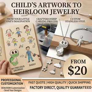 Braccialetto Personalizzato con Disegno del Bambino - Conserva l'Opera d'Arte del Tuo Bambino come Ricordo Indossabile, Regalo Perfetto per la Famiglia - Product Image 3