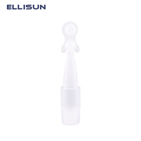 Botella vacía de plástico HDPE con cuentagotas, 0,5 ml