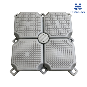 Ponton flottant modulaire 4 cubes en HDPE, robuste et antidérapant, pour quai de <span class=keywords><strong>bateau</strong></span>, yacht, marina, plateforme aquatique - Product Image 2
