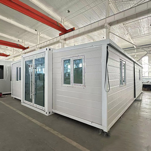 Ready Move 40 Ft 20 Ft Modern Expandible Prefab Container House 2 Dormitorio de acero ligero portátil Home Office Hotel Uso para Centro Comercial - Product Image 4