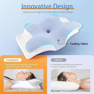 Cuscino <span class=keywords><strong>ortopedico</strong></span> per cuscino traspirante medico terapeutico ergonomico contorno indossabile farfalla Memory Foam cuscino per collo - Product Image 6