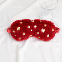 Nouveau masque pour les yeux de Noël en relief moelleux, masque de sommeil résistant à la lumière avec un ciel étoilé mignon de cerf endormi