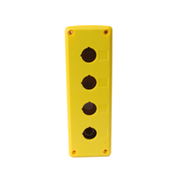 RY-ELE Boîtier de bouton d'arrêt d'urgence industriel ABS à trou unique 22mm X4-YG IP67 IK08 1NO 10A 220V CE RoHS